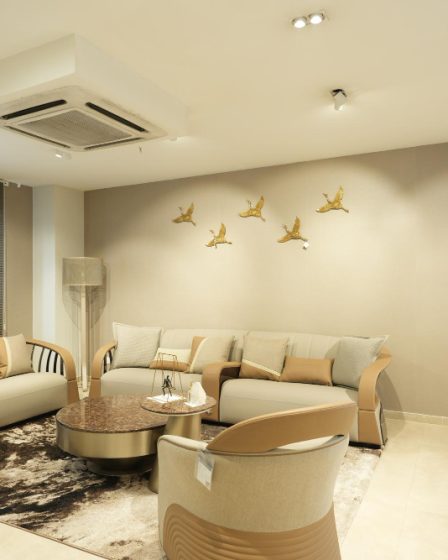 Peinture beige salon pour un intérieur chaleureux et élégant