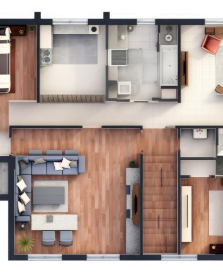 Plan maison 3 chambres pour optimiser l'espace pour une vie confortable